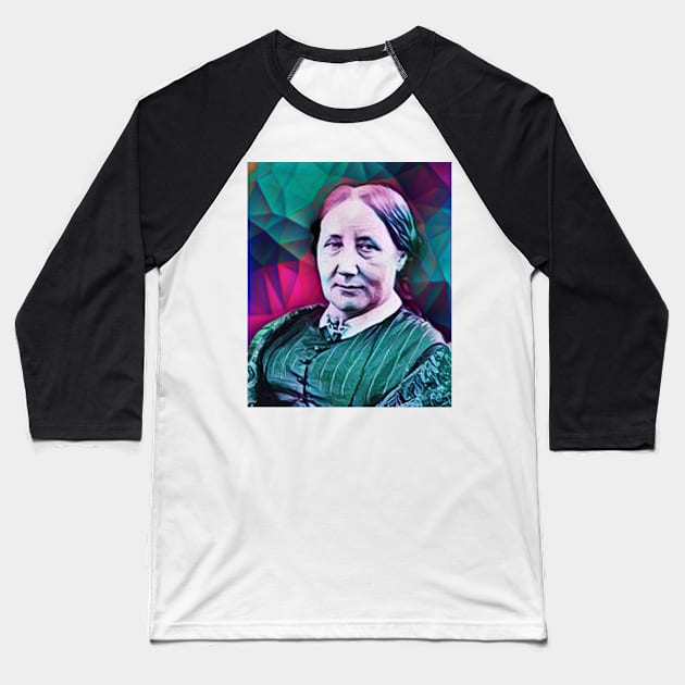 Elizabeth Gaskell Portrait | Elizabeth Gaskell 2 Baseball T-Shirt by JustLit